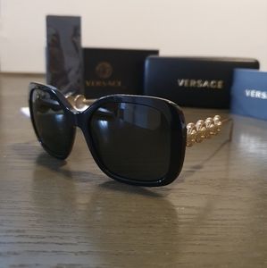 Versace VE4375 4375 GB1/87 Dark Grey Lens 53-18-135 💯% Authentic